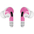 Pink and Grey Stripes AirPods Skins